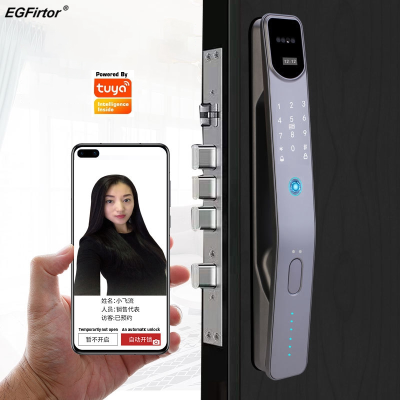 Door Lock Smart Keypad - قفل باب ذكي إلكتروني ببصمة الإصبع