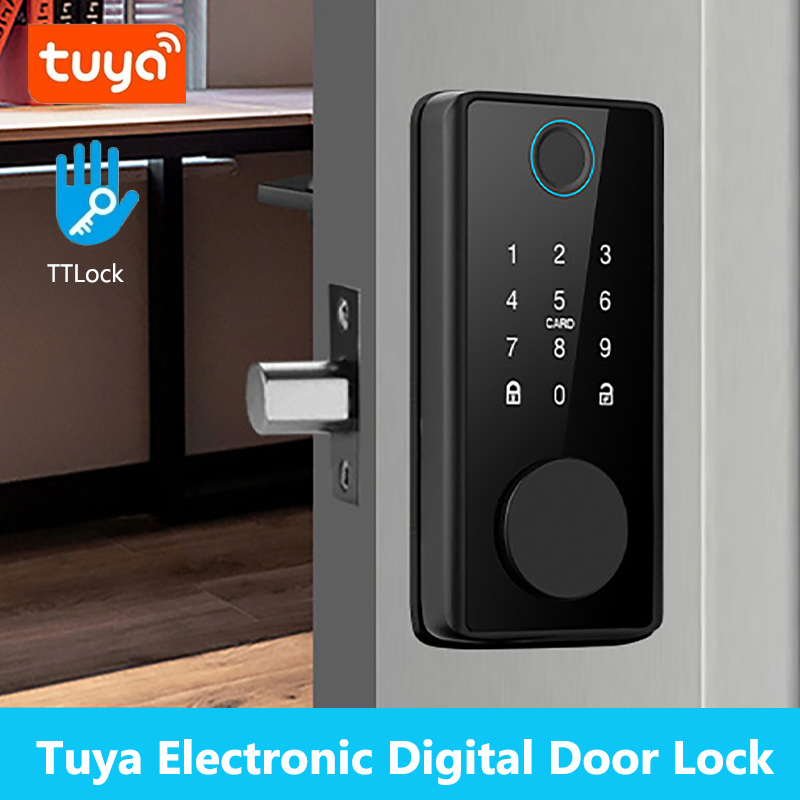 Door Lock Smart Keypad - قفل ديدبولت ذكي ببصمة الإصبع مع