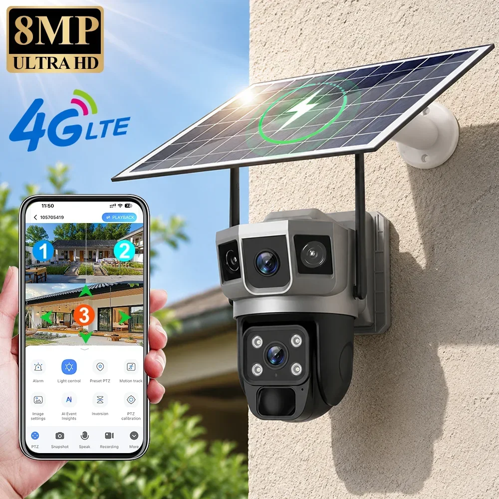 Home Security Ultimate - كاميرا V380 بدقة 4K مع 3