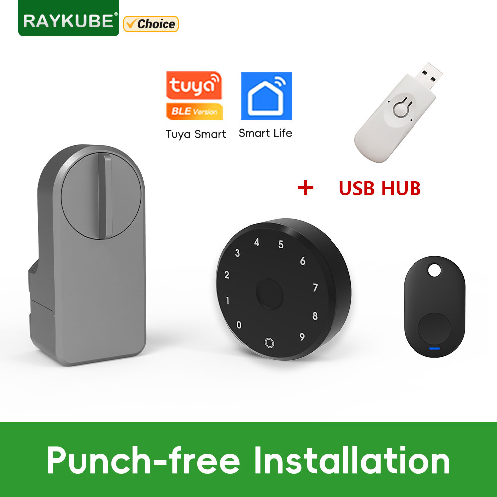 مجموعة قفل الباب الذكي RAYKUBE - مراجعة Door Lock Smart Keypad وسعره