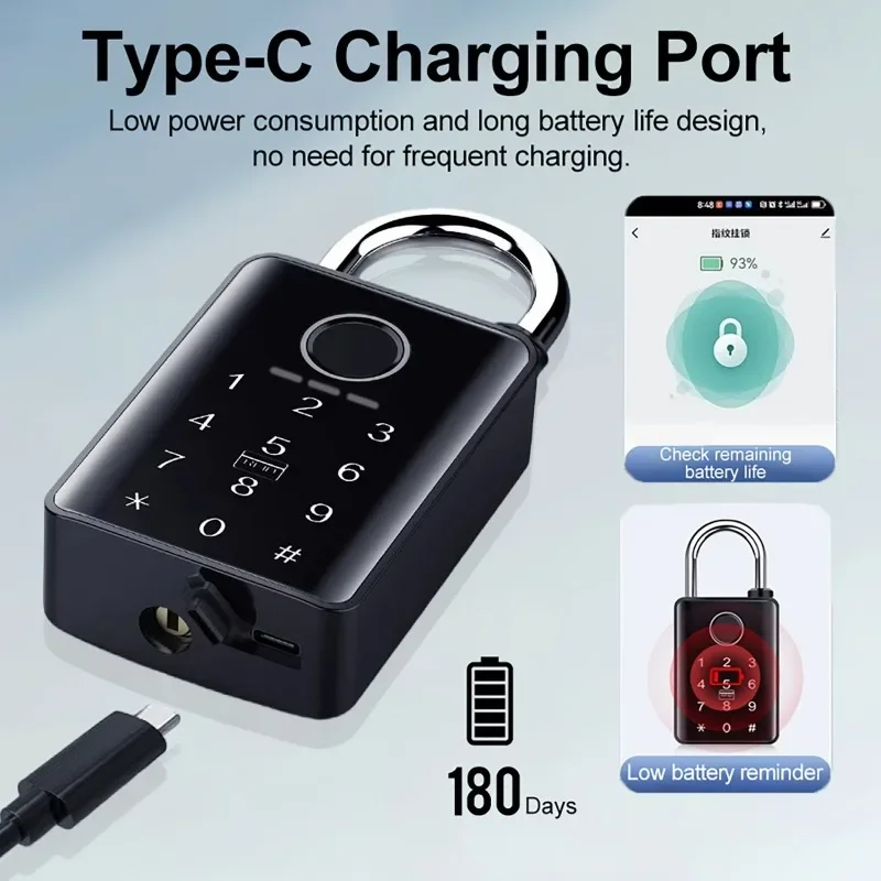 Tuya قفل الباب الذكي قفل بصمة  - مراجعة Door Lock Smart Keypad وسعره