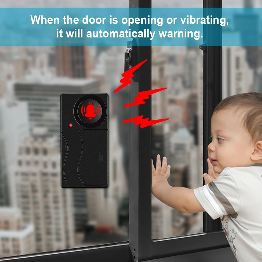 جديد 110dB باب ونافذة إنذار با - مراجعة Home Security Yard Sign وسعره