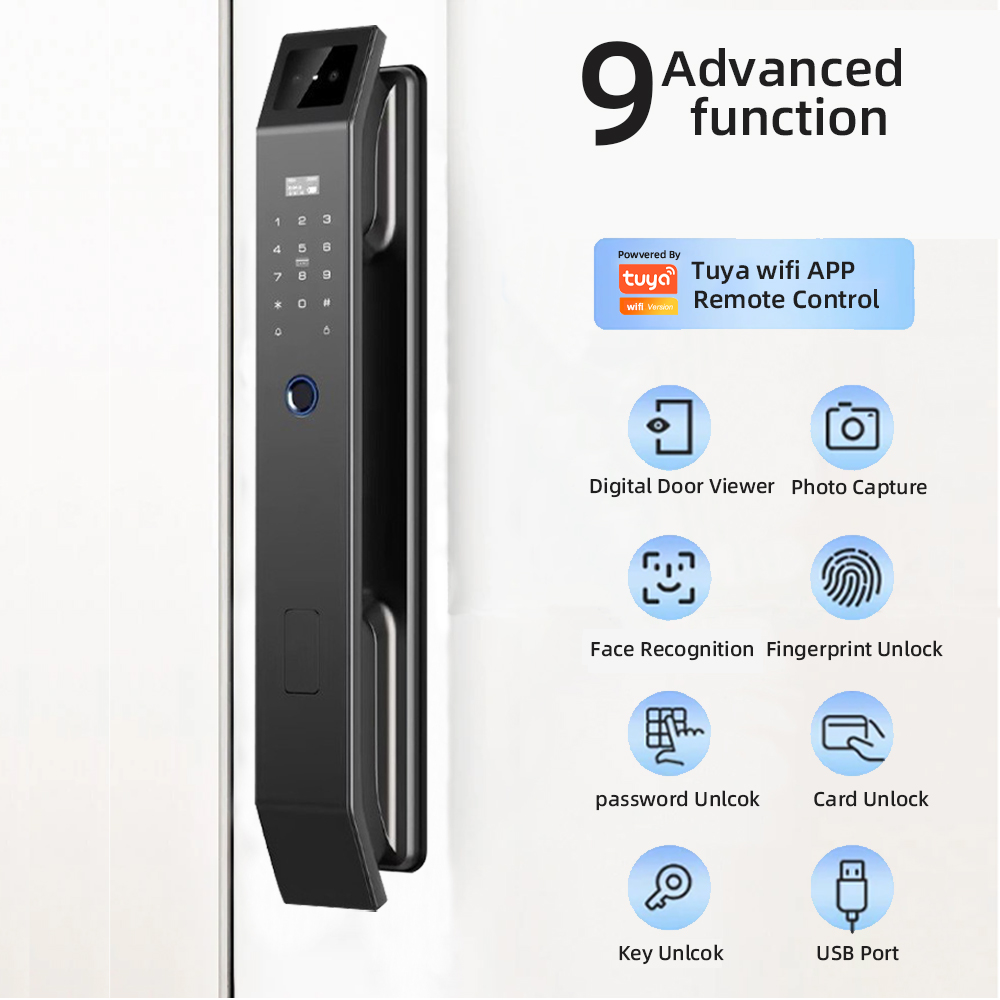 RAYKUBE DF14 Tuya WiFi ثلاثية  - مراجعة Door Lock Smart Keypad وسعره