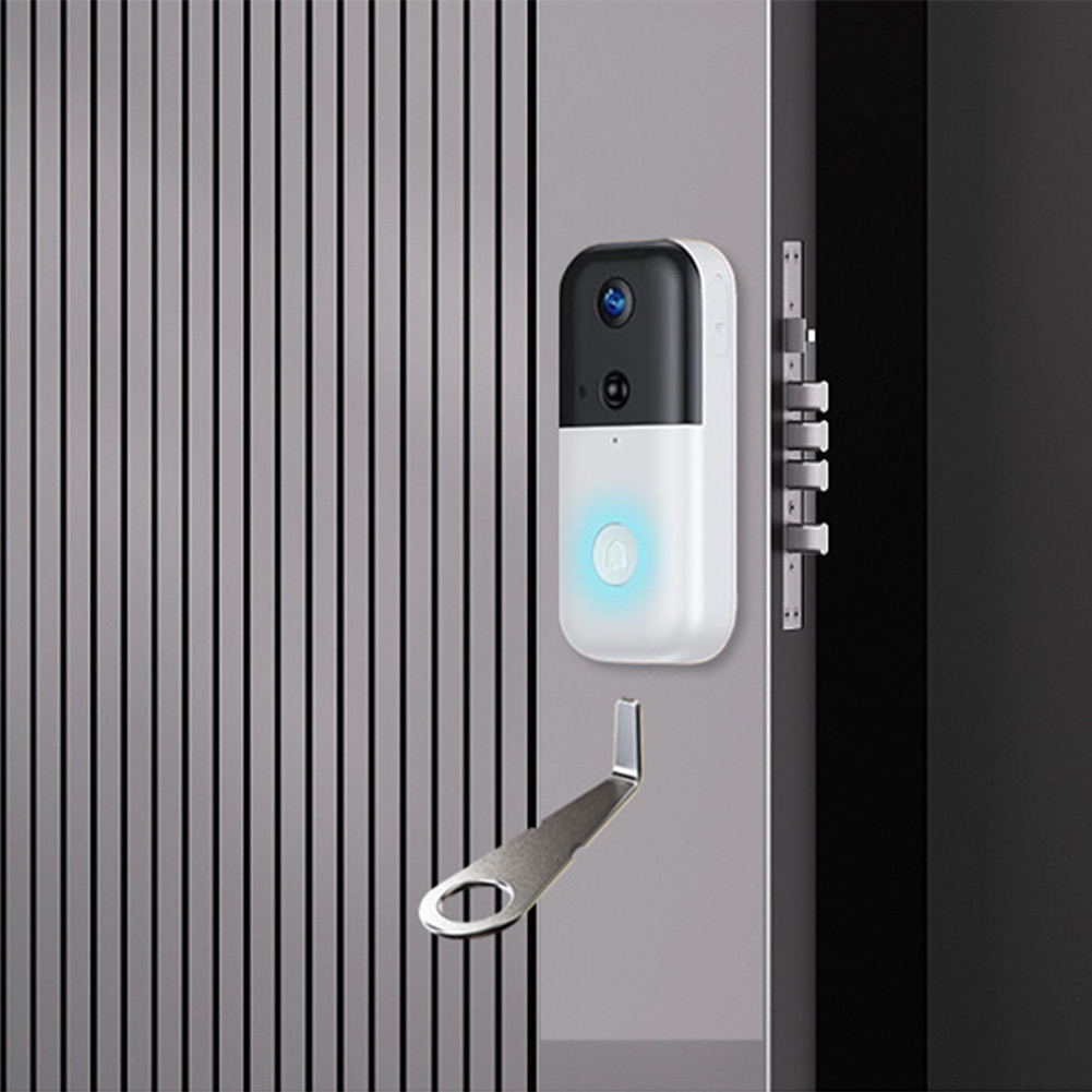 مفتاح فضي لجرس الباب بالفيديو  - مراجعة Home Security Essential وسعره