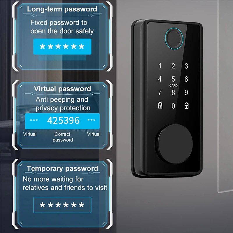 قفل ديدبولت ذكي ببصمة الإصبع م - مراجعة Door Lock Smart Keypad وسعره