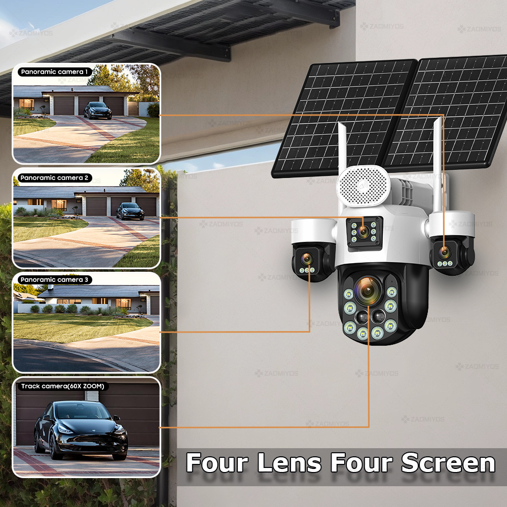 4 عدسات خارجية 360 درجة °   كا - مراجعة Home Security Ultimate وسعره