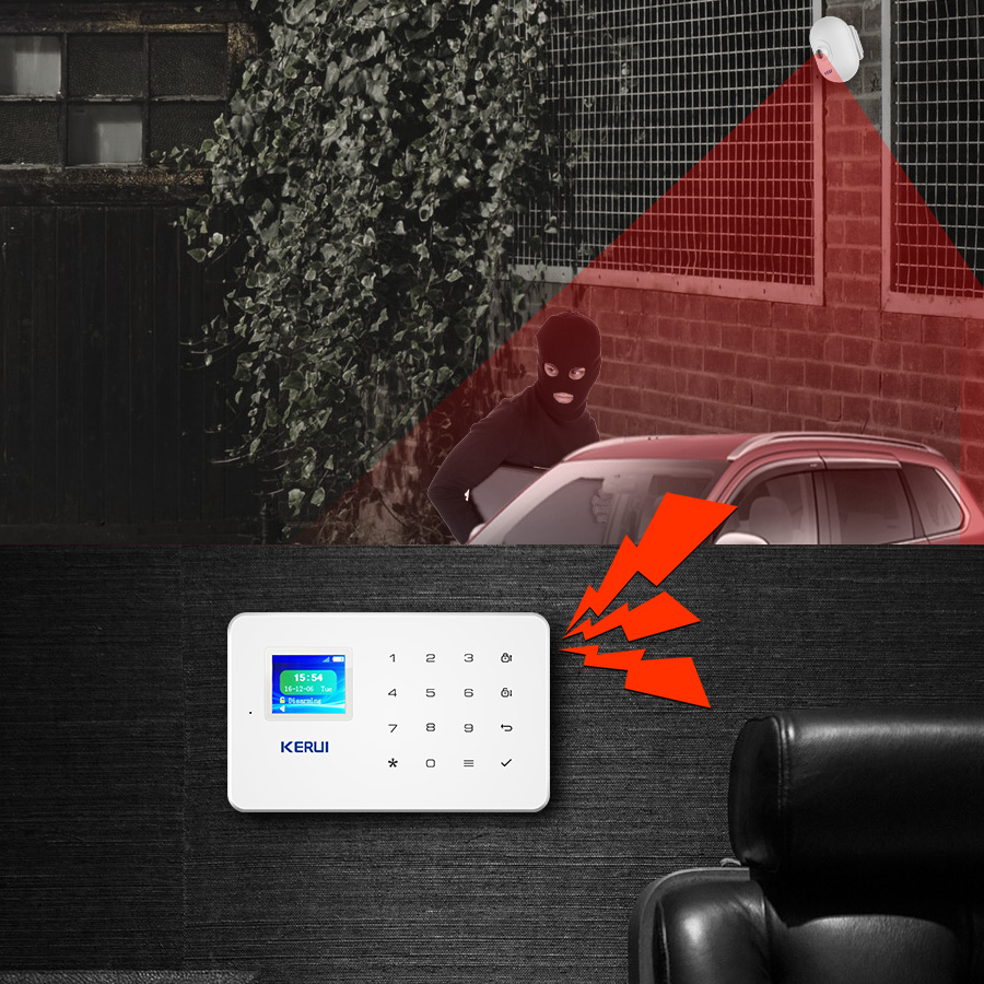 KERUI P861 في الهواء الطلق مقا - مراجعة Home Security Yard Sign وسعره