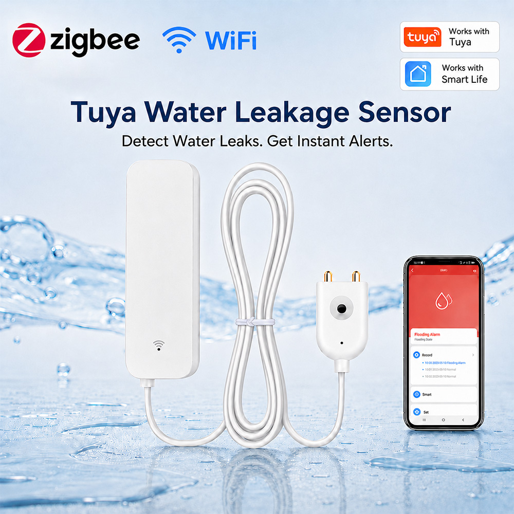 جهاز استشعار تسرب المياه بتقني - مراجعة Home Security Devices وسعره