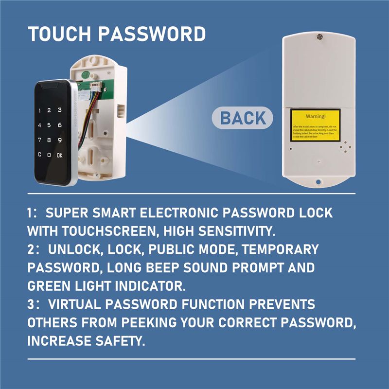 قفل باب إلكتروني ذكي رقمي ببصم - مراجعة Door Lock Smart Keypad وسعره