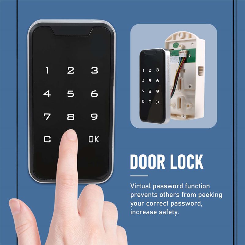 قفل باب إلكتروني ذكي رقمي ببصم - مراجعة Door Lock Smart Keypad وسعره