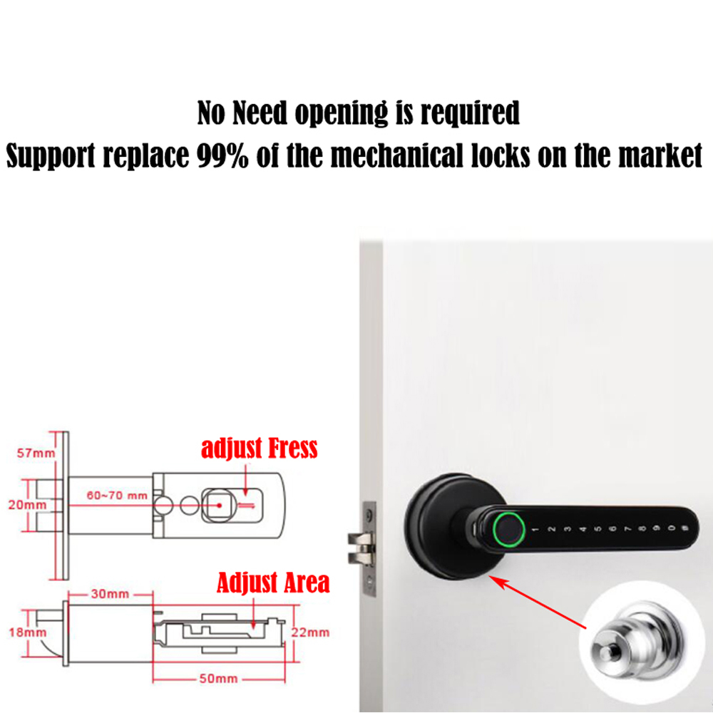 قفل بصمة الإصبع الذكي بتقنية ا - مراجعة Door Lock Smart Keypad وسعره