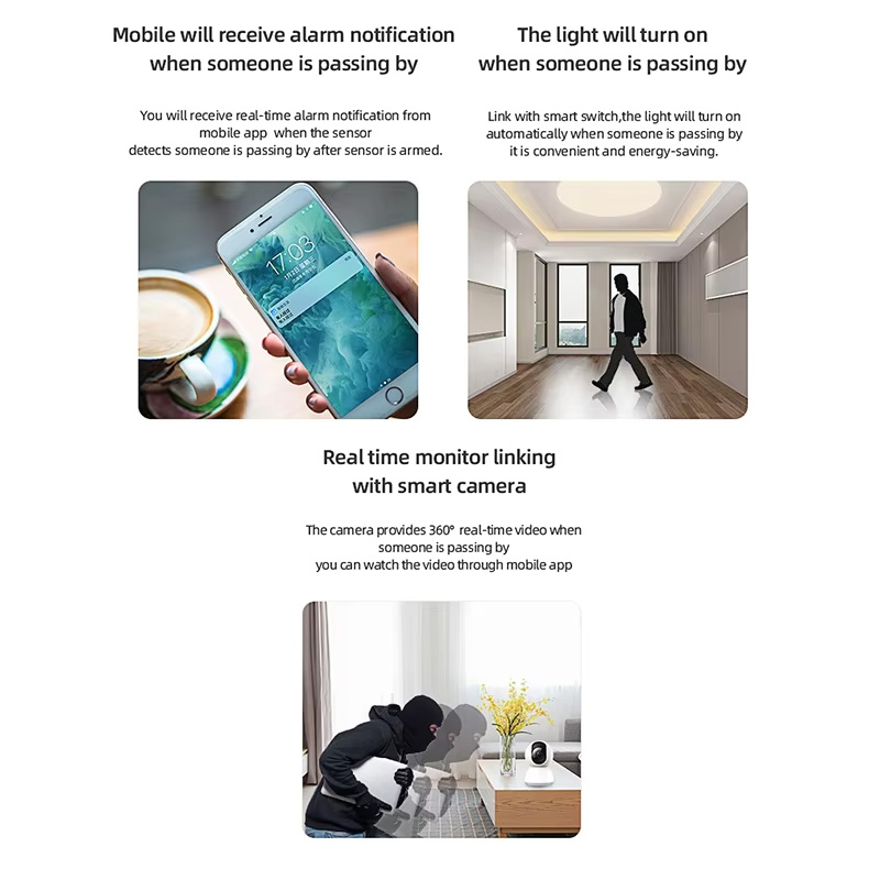 مستشعر حركة ذكي بتقنية PIR وWi - مراجعة Home Security Devices وسعره