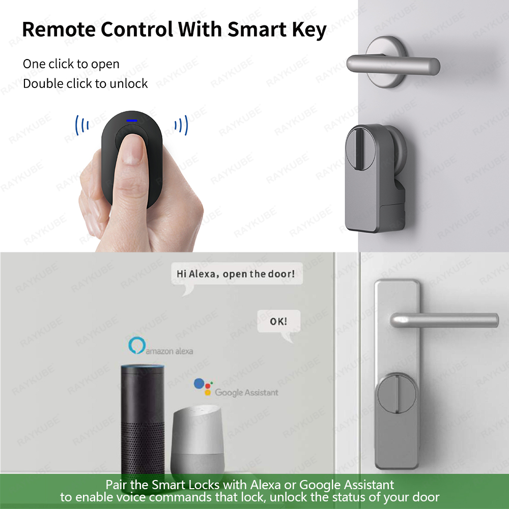 مجموعة قفل الباب الذكي RAYKUBE - مراجعة Door Lock Smart Keypad وسعره