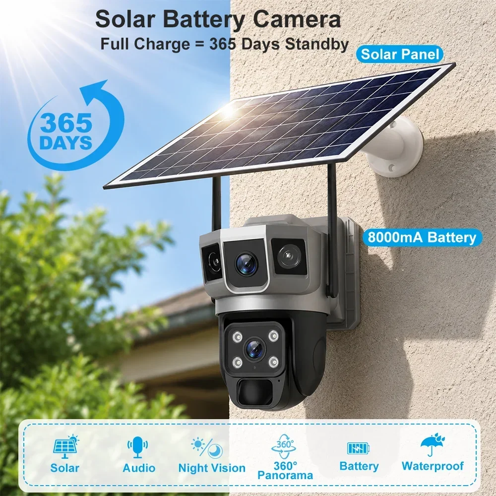 كاميرا V380 بدقة 4K مع 3 شاشات - مراجعة Home Security Ultimate وسعره