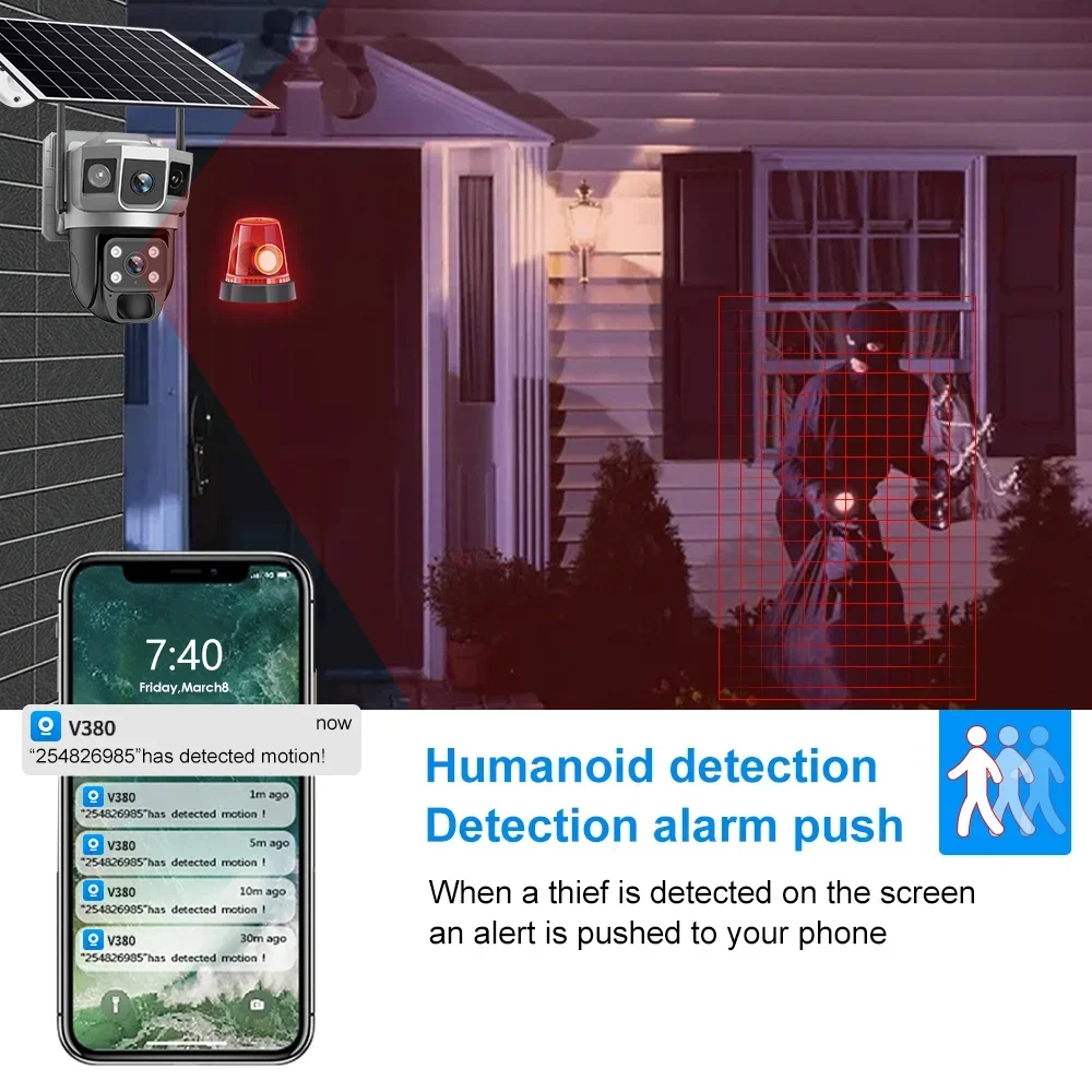 كاميرا V380 بدقة 4K مع 3 شاشات - مراجعة Home Security Ultimate وسعره