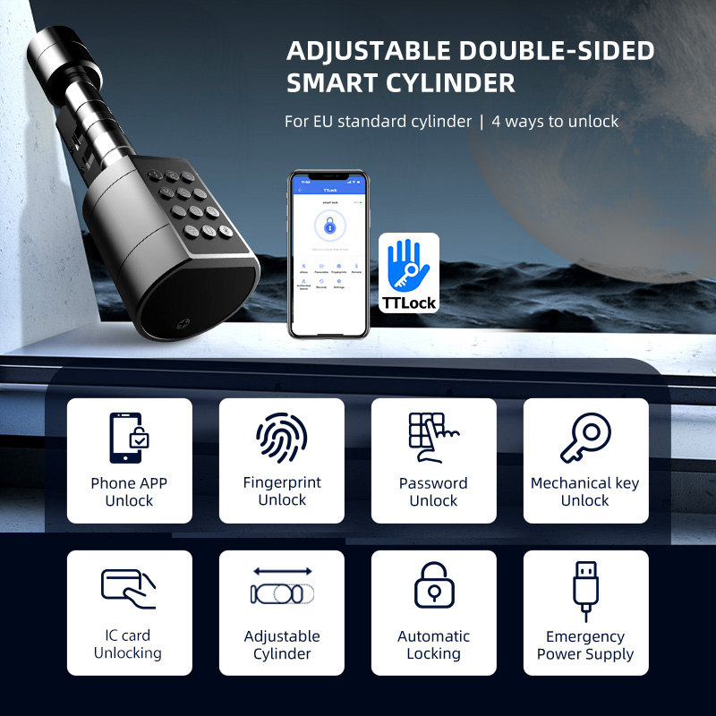قفل باب أسطواني أوروبي ذكي ttl - مراجعة Home Security Essential وسعره