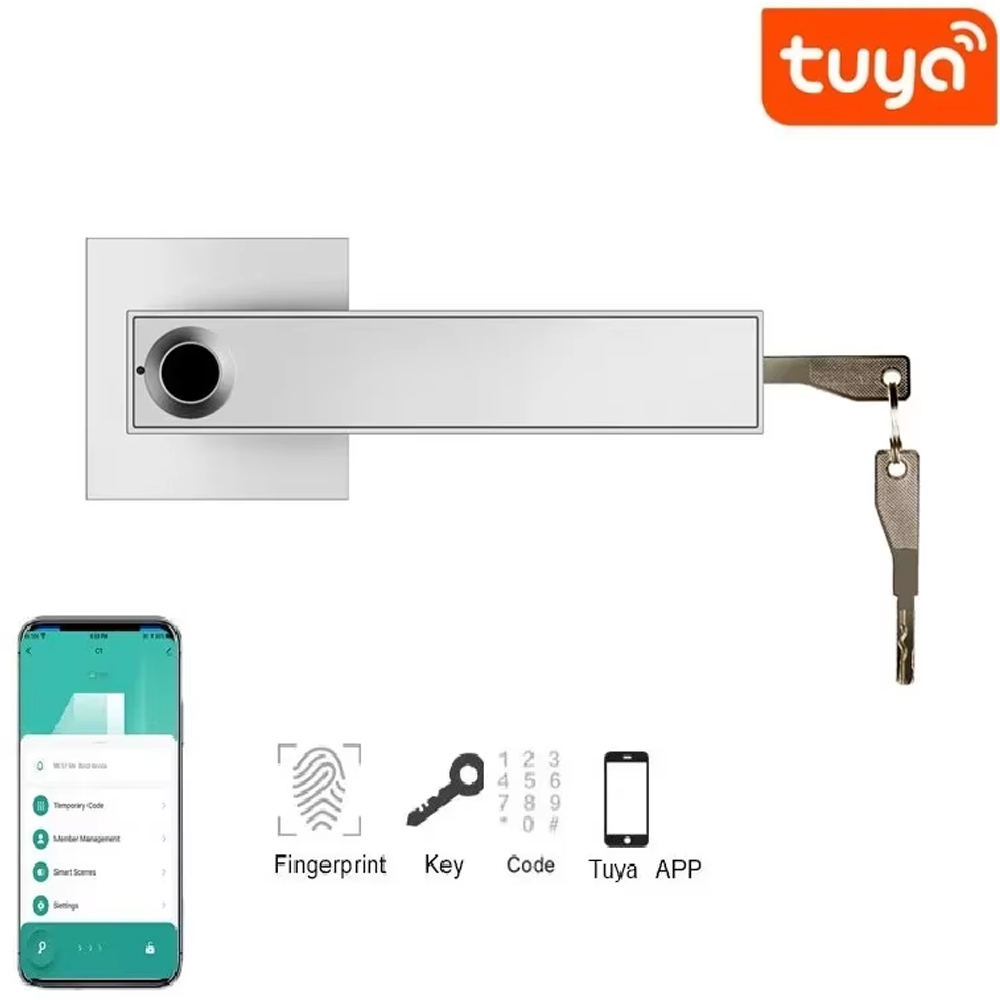 قفل باب ذكي جديد متوافق مع تطب - مراجعة Door Lock Smart Keypad وسعره