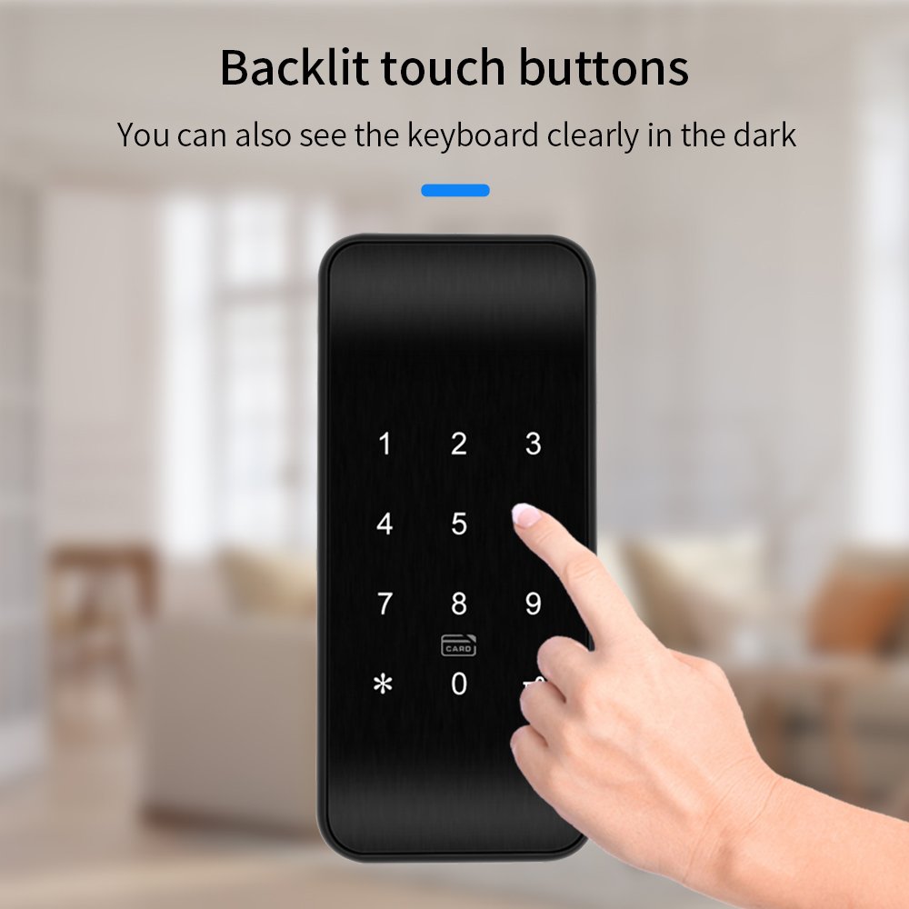 TTLOCK 13.56Mhz بصمة قفل للدرج - مراجعة Door Lock Smart Keypad وسعره