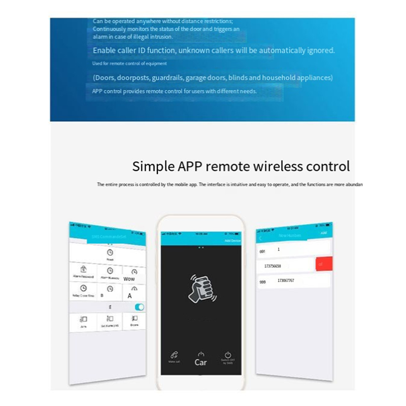 B04C-RTU5024 GSM فتحت الباب ال - مراجعة Home Security Devices وسعره