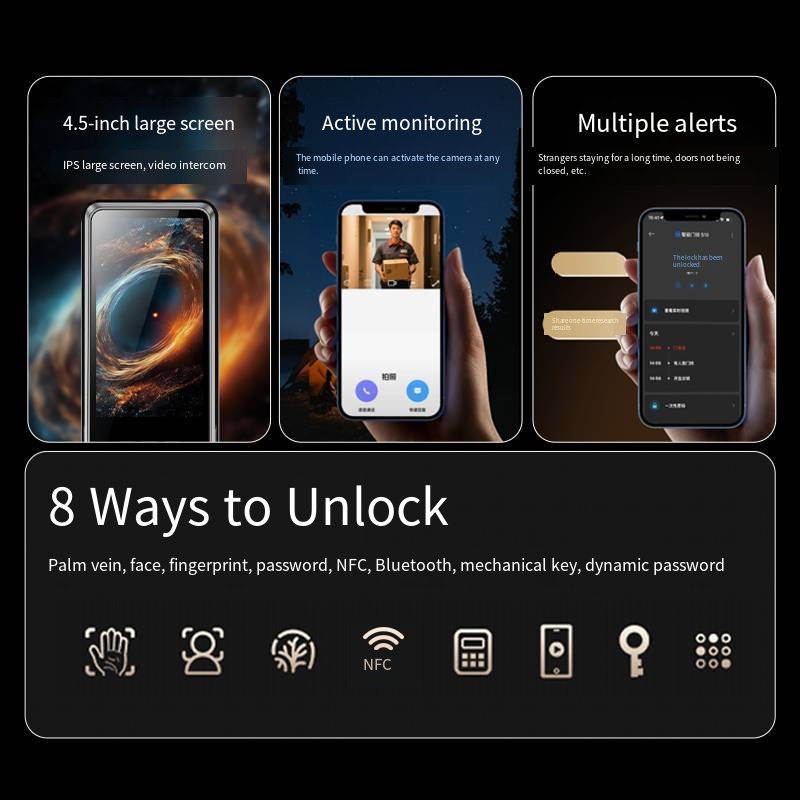 YN S11M المنزل الذكي قفل إلكتر - مراجعة Door Lock Smart Keypad وسعره
