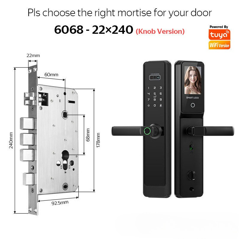 قفل ذكي EGFirtor شبه أوتوماتيك - مراجعة Door Lock Smart Keypad وسعره
