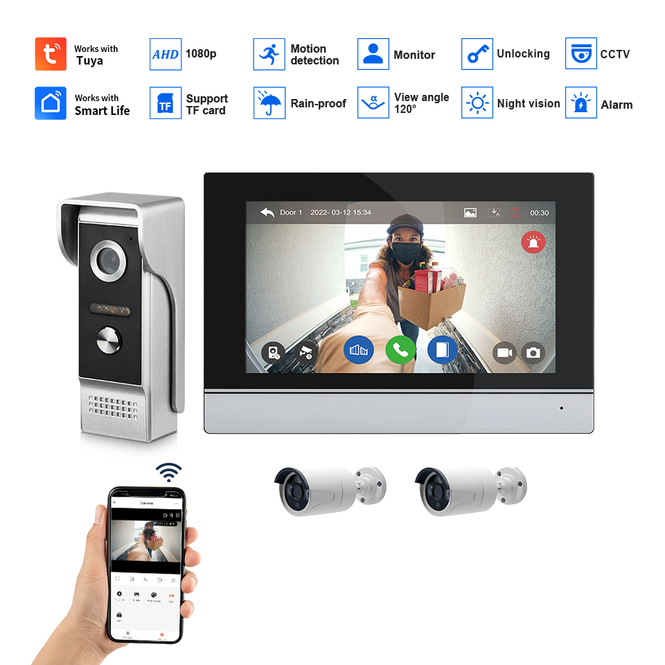 7 بوصة IPS شاشة 2MP تويا التحك - مراجعة Home Security Recorder وسعره