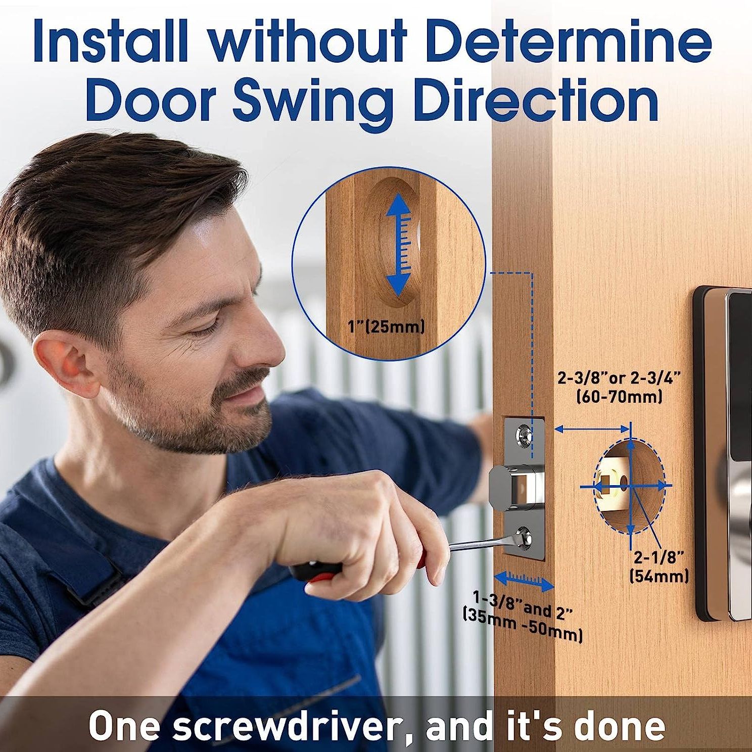 قفل ذكي بكلمة مرور، قفل باب بد - مراجعة Door Lock Smart Keypad وسعره