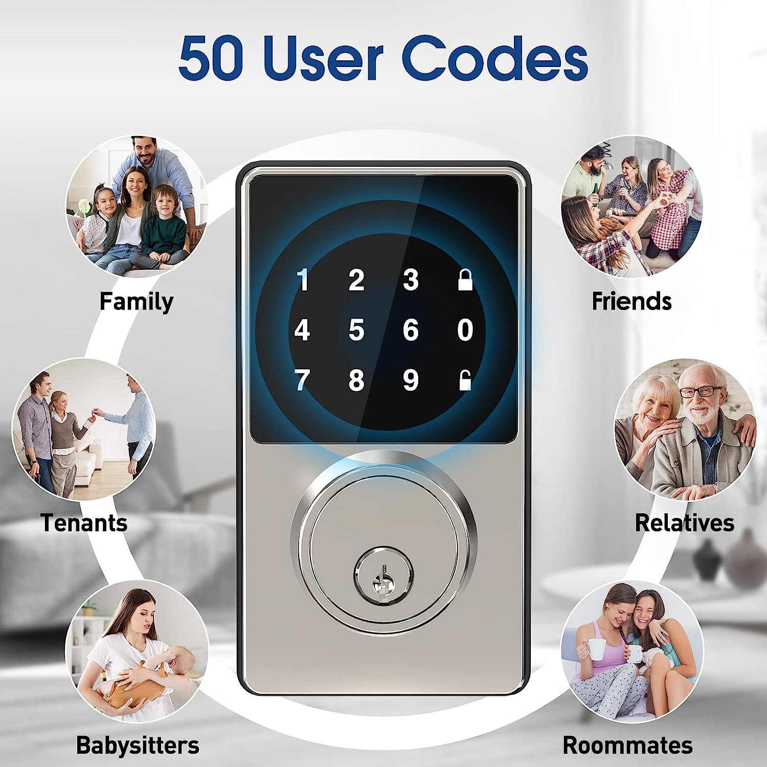 قفل ذكي بكلمة مرور، قفل باب بد - مراجعة Door Lock Smart Keypad وسعره