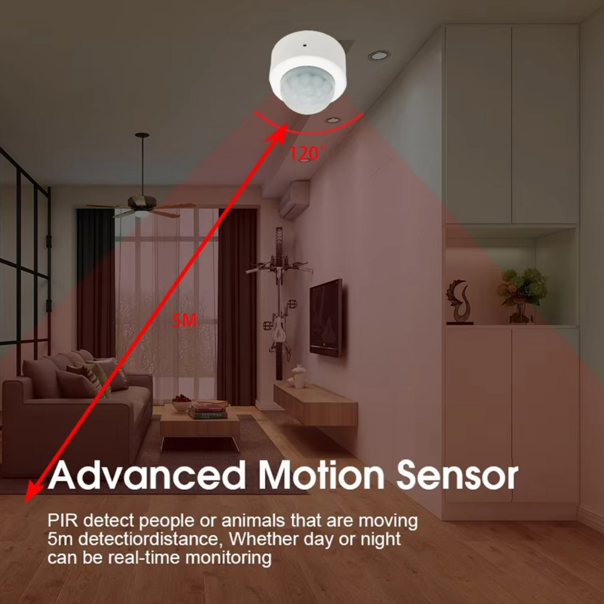 مستشعر حركة صغير Zigbee3.0 لاس - مراجعة Home Security Devices وسعره