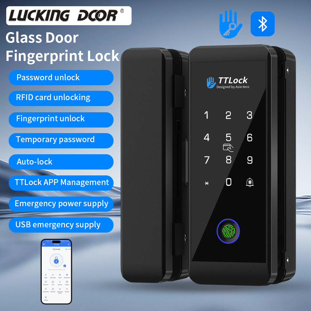 TTLOCK قفل زجاجي ذكي التعرف عل - مراجعة Door Lock Smart Keypad وسعره