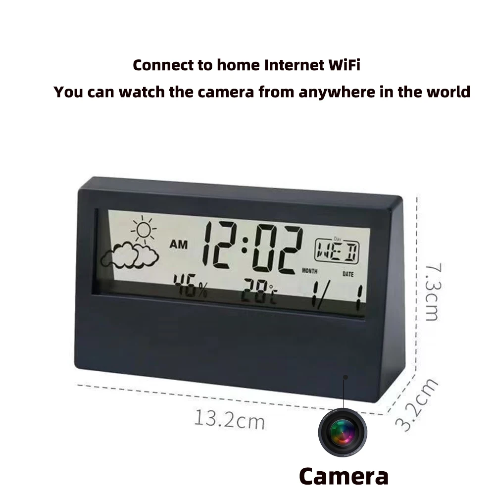 كاميرا ساعة واي فاي بدقة 4K مع - مراجعة Home Security Recorder وسعره